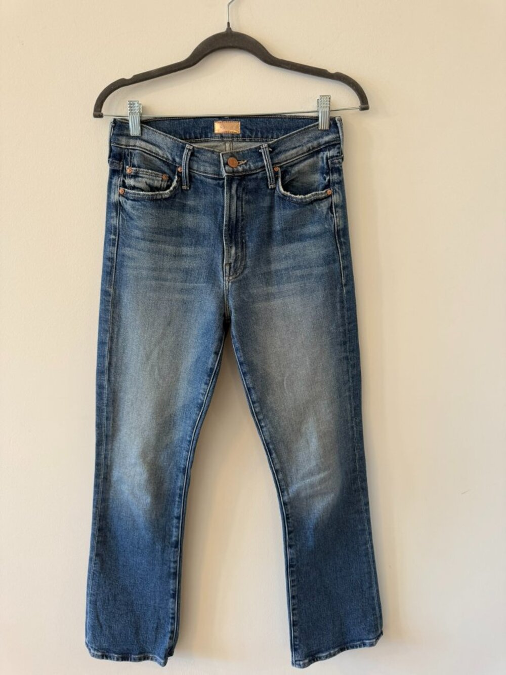 MOTHER 'The Outsider Ankle' Jean in 'High on the Hog' Wash Size 27